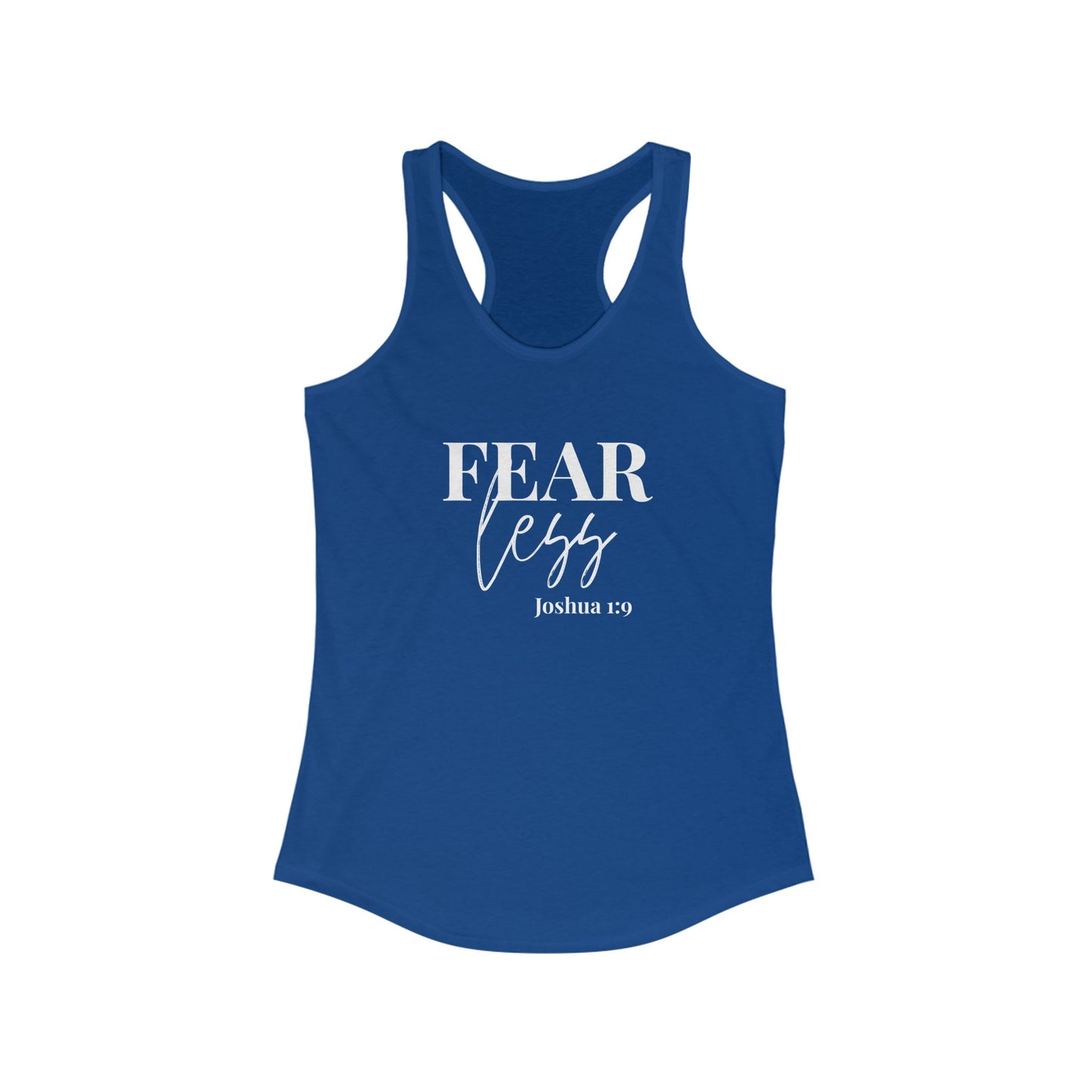 Fear Less Inspirational Racerback Tank, Motivational Workout Top, Fitness Apparel, Yoga Shirt, Ladies Activewear