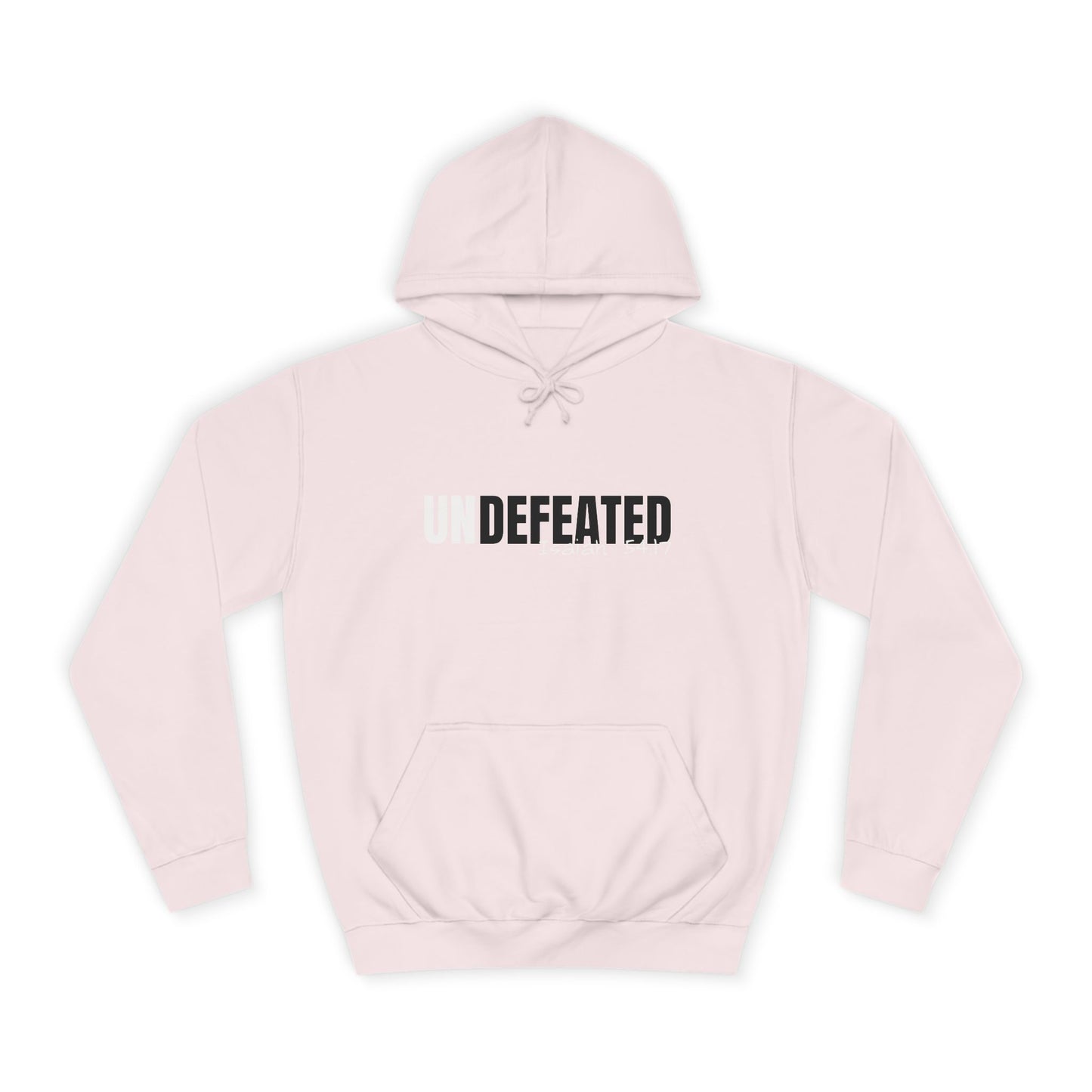 Unisex Inspirational Hoodie - 'UNDEFEATED' Isaiah 5417 - Cozy College Spirit Wear