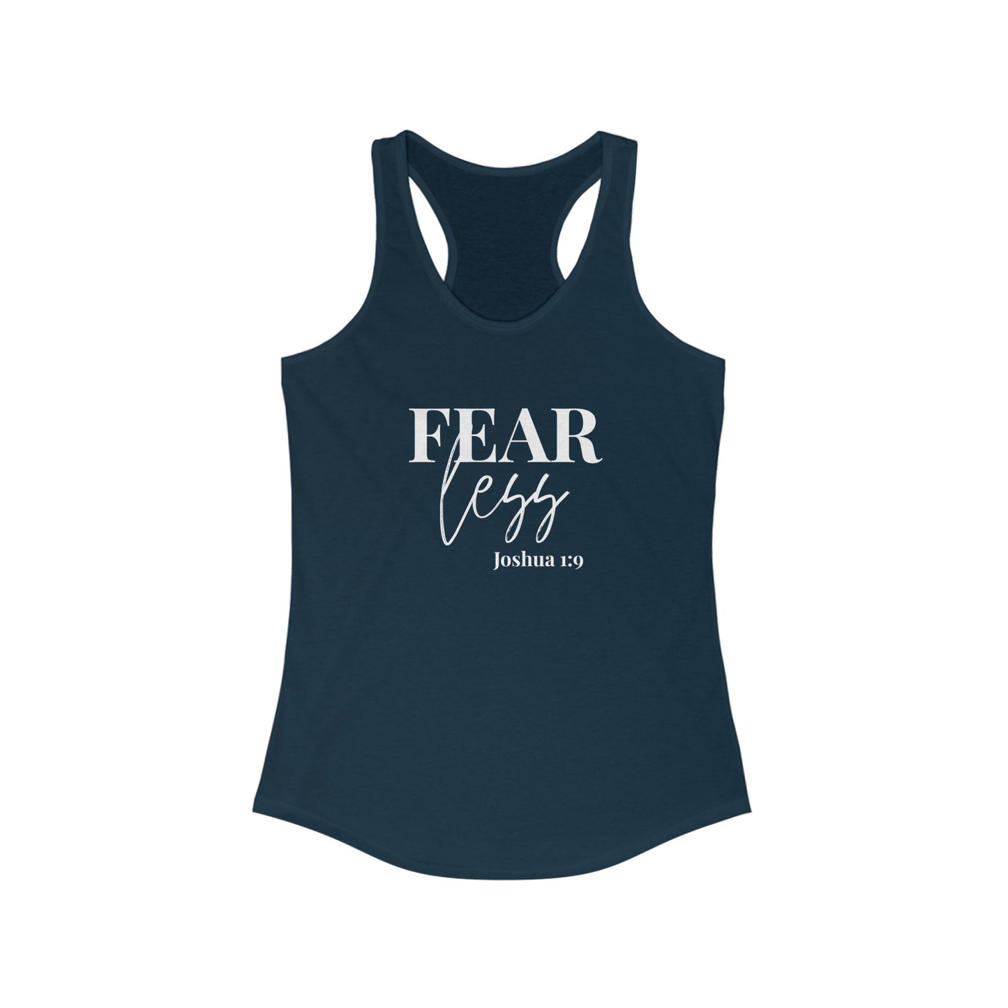 Fear Less Inspirational Racerback Tank, Motivational Workout Top, Fitness Apparel, Yoga Shirt, Ladies Activewear